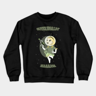 Old Cartoon Style pin up - Space warrior Crewneck Sweatshirt